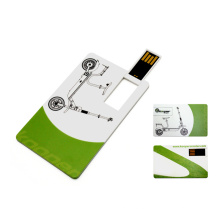 ABS Credit Card Shape USB Flash Drive with Free Logo Printing Service